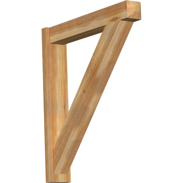 Ekena Millwork Traditional Craftsman Rough Sawn Outlooker, Western Red Cedar, 6"W x 34"D x 38"H OUT06X34X38TRA04RWR - main